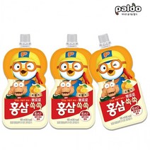 팔도 뽀로로 홍삼 쏙쏙 오렌지 100ml X 20개 어린이 키즈 유아 홍삼음료 성장기어린이 면역력 증진