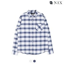 닉스 남 코튼폴리 체크 버튼다운 셔츠 FNOECSL101P