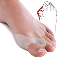 발가락링 2Pcs 1Pair 실리콘 발가락 분리기 Bunion 뼈 Ectropion 조절기 외부 기기 풋 케어 도구 Hallux Valgus Corrector, [01] White