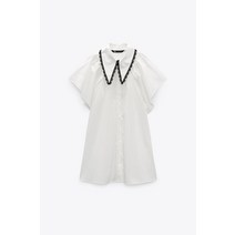 자라 여성 포플린 미니 원피스 08741823250