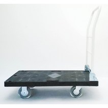 검정 무소음 사각대차 (카트 접이식 대차 손수레 구루마 택배수레 끌차 밀차 핸드카트), 특대(무소음/검정판/910X610)