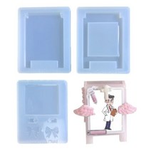 레진아트재료 키트 세트 몰드 스탠딩 플레이트 수지 키트 그림 프레임 실리콘 몰드 DIY 쥬얼리 캐스팅 하트 키체인 펜던트 에폭시 몰드122811, 2