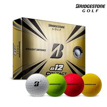 [석교정품] 21년 브리지스톤 e12 컨택트 골프공_3피스, 상세설명 참조, 그린_12알