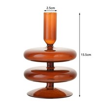 프리츠한센 이케바나 도자기 화병 항아리 유리 꽃병 명확한 캔들 홀더 웨딩 Centerpieces 홈 인테리어 테이블 촛대, [26] style 26