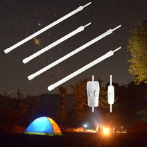 캠핑 led바 캠핑용 랜턴 조명 전등 타프, 3색(스위치조절), 듀얼52cm