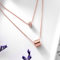 [골드팡] 18Ksilver 안젤리나 목걸이 (당일발송)