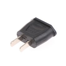 미국 유럽 여행 전원 어댑터 2 핀 EU 플러그, 03 US black