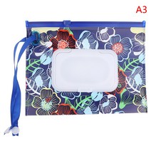 스냅 스트랩 휴대용 아기 물티슈 상자 물티슈 컨테이너 쉬운 운반 클램셸 화장품 청소 물티슈 케이스 1 개, 3