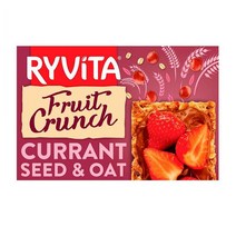 Ryvita 리비타 유럽 영국 프루트 크런치 커런트시드 오트 브레드 비스킷 쿠키 스낵 간식 200g 3팩, 3개