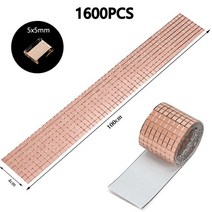 안공사 실팔찌 새로운 자체 접착 진짜 유리 공예 미니 사각형 거울 모자이크 타일 스티커 욕실 DIY 수제, 02 Rose Gold_01 4x30CM
