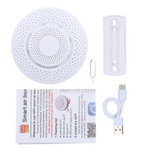 스마트 와이파이 공기 품질 모니터 Zigbee 측정기 테스터 포름알데히드 VOC 이산화탄소 CO2 온도 습도 테, 02 WiFi version