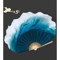 부채춤 부채 실크 소품 너슬부채 공연 연극 전통 고전무용 무용부채 댄스 한국무용 무대용, 1. 부채뼈대36cm 천40cm(물결주름)