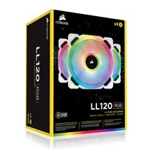 커세어 게이밍 PC Controller 쿨링팬 LL120 RGB WHITE 3p