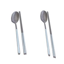 삼미 SMF 루이 세라믹 수저세트 (수저 젓가락 2ea), 블루