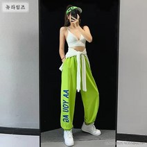 뉴타임즈 스트릿웨어 여성용 스웨트팬츠 힙합바지 A24
