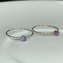 반짝 수능 우정 포인트 링 큐빅 커플 반지 모녀반지 특이한 자수정 은 엄마랑커플링
