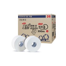 동방제지 물에 더 잘풀리는 점보롤 화장지 2겹 300m, 300m X 16롤 (1박스)
