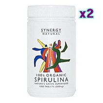 시너지내추럴 스피루리나 1000정 x2 호주 항산화 아르기닌, 2box