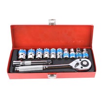 자동차 차량용 정비 공구 복스 세트 12pcs 자동차 수리 보관 케이스 손 공구 CR-V 소켓 렌치 세트 확장 바, 한개옵션0
