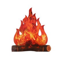캠핑 파티 감성 무드 페이퍼 모닥불 홈데코 벽난로 장식 인테리어 캠프 화이어 불꽃