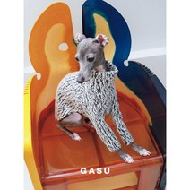 GASU 이탈리안그레이하운드 아이쥐 옷 해외전문가제작, 17kg, 지브라 울