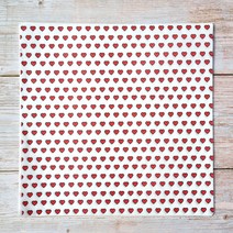 레드 하트 샌드위치 유산지 250매 코팅 왁스페이퍼 포장지, 레드하트 30x30cm 250장
