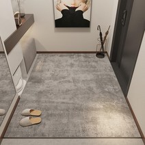 현관발매트 대형 발 판 현관 러그 매트 호텔 아파트 고급 출입문 특대형, 6_그레이