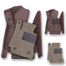 현대-오토메이트 6D 카매트 코일매트 풀세트, 다크브라운, 올뉴 G80 2륜 [가솔린/디젤] (20~현재)