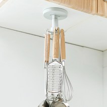 조리도구 거치대 국자 집게 싱크대 수건걸이, 999, 천정형 그레이