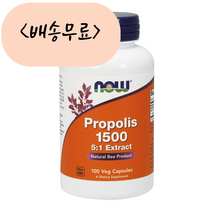 나우푸드 프로폴리스 1500 100베지개입 now foods Propolis 나우, 1개, 100개