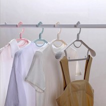 E월드비전 파스텔 6컬러 기능성 논슬립 옷걸이 5P 세트, 1개, 옷걸이(5P)-블루