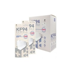 이지웰 입체형 황사 방역 보건용마스크 (KF94), 화이트