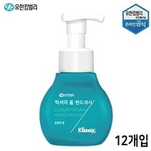 유한킴벌리 크리넥스럭셔리 폼 핸드워시 12개입, 1