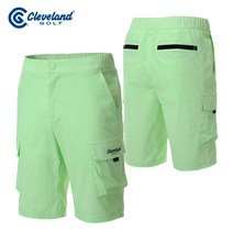 [클리브랜드골프] 입체 아웃포켓 허리밴딩 남성 반바지골프바지골프웨어_CGKMPT1038GN