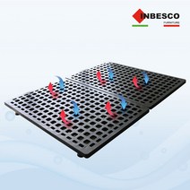 인베스코 숨쉬는 침대깔판AIR 싱글S SS D Q프레임, 블랙
