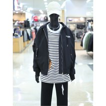 [리트머스] [W몰 ] 여성 빅 레터링 스판 항공점퍼 LM1JF002