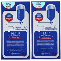 메디힐 NMF 아쿠아링 앰플 마스크팩 랜덤발송, 10매입, 2팩