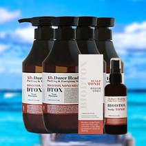 바이오디톡 지루성 두피염 정수리 탈모 스칼프 케어 노니 샴푸 4개 + 토닉 1개 세트, 500ml