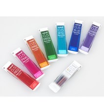UNI 나노다이아 컬러샤프심 레드(0.7mm), 1개