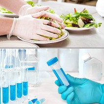 SEUM 주방용 락테스 글러브 일회용 주방 장갑 두꺼운 니트릴 장갑 쉐프 장갑 요리용 라텍스 장갑, 화이트 소형 100매