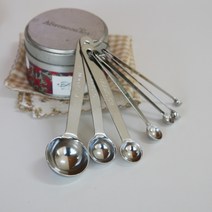 [윤자매네] 일본 스테인리스 베이킹 요리 계량스푼 7P세트