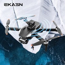 EKASN 접이식 드론 4K 듀얼 카메라 60분 비행시간(배터리 2개)+1200미터 비행거리+한글영어 설명서 LGK90 MAX입문용 드론, 블랙