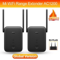 무선 라우터 공유기 글로벌 버전 샤오미 AC1200 mi WiFi 범위 확장기 2.4GHz 및 5GHz 대역 1200Mbps 고속, 01 AC1200(2-Pack)