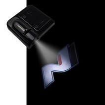 미니빔 프로젝트 프로젝터 스마트 단초점 휴대용 강의용 가정용 자동차 문 Led 웰컴라이트 레이저 프로젝터, 01 1 pcs_01 1PCS for 1 door