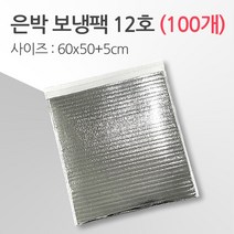 경기포장 반제품 아이스팩 은박 보냉팩, 은박 보냉팩 12호 60*50+5, 100개