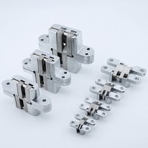 피벗힌지 도어경첩 크로스 HStainless 스틸 숨겨진 은폐 경첩 보이지 않는 도어 조리대 DIY, 05 5 (25X118mm) 40KG