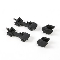 랭글러 튜닝용품 부품 jeep 루비콘 차박JIDIXIAN 자동차 잠금 후드 엔진 래치 캐치 커버 지프 랭글러 JK J, 01 Black