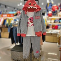 코코리따 꼭 필요한 상어가족 3PCS 상하세트 활동복