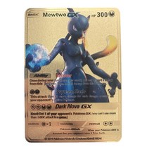 크리스마스 카드 연하장 감사 생일 어버이날 카드 땡큐 최신 pokemon vmax v gx ex shiny gold metal card pv French game tag 시리즈, 23