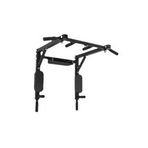 벽설치 크로스바 치닝디핑 벽부착 철봉, 블랙 투인원 철봉(클래식)